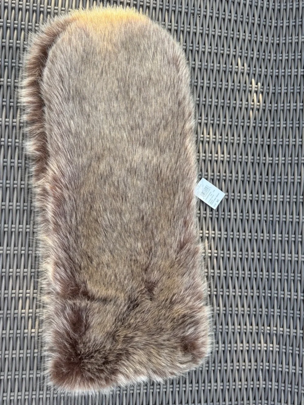 Faux Fur Scarf Collar - Taupe Brown - NWT